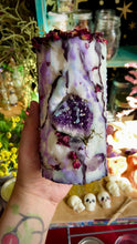 Load and play video in Gallery viewer, Dark Fairy Magic Candle with Amethyst & Clear Quartz
