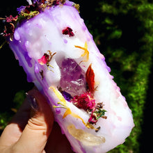 Load image into Gallery viewer, Custom Crafted Crystal Mini Spell Candle
