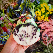 Load image into Gallery viewer, Goblin Magic Candle with Green Calcite & Amethyst