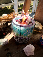 Load image into Gallery viewer, Custom Hand-Poured Ritual Candle in Mosaic Votive