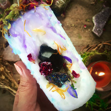 Load image into Gallery viewer, Custom Crafted Crystal Mini Spell Candle
