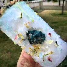 Load image into Gallery viewer, Spirit of Springtime Mini Spell Candle with Green Aventurine & Citrine