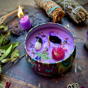A Tale of Two Spirits Gemini Candle for Self-Acceptance