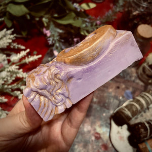 Hand painted Autumn Moon Shea Butter Soap | 1/4 lb