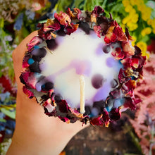 Load image into Gallery viewer, Dark Fairy Magic Candle with Amethyst &amp; Clear Quartz
